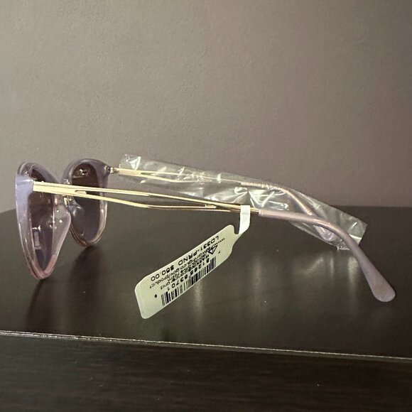 Laundry By Shelli Segal Metal Temple Cat Eye Sunglasses - Picture 10 of 12